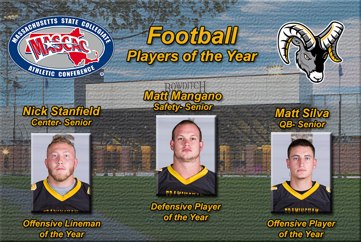 15 Rams Earn MASCAC Football All-Conference Honors &ndash; Kelley, Silva, Stanfield and Mangano Receive Major Awards