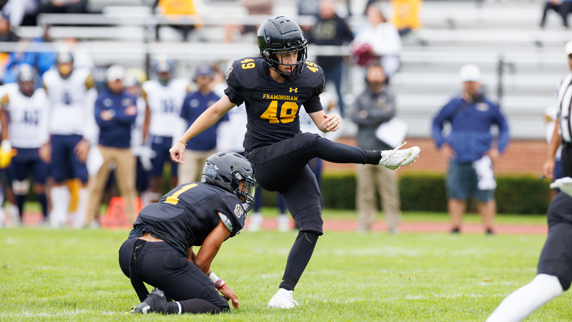 UMass Dartmouth Downs Football on Rainy Friday Night