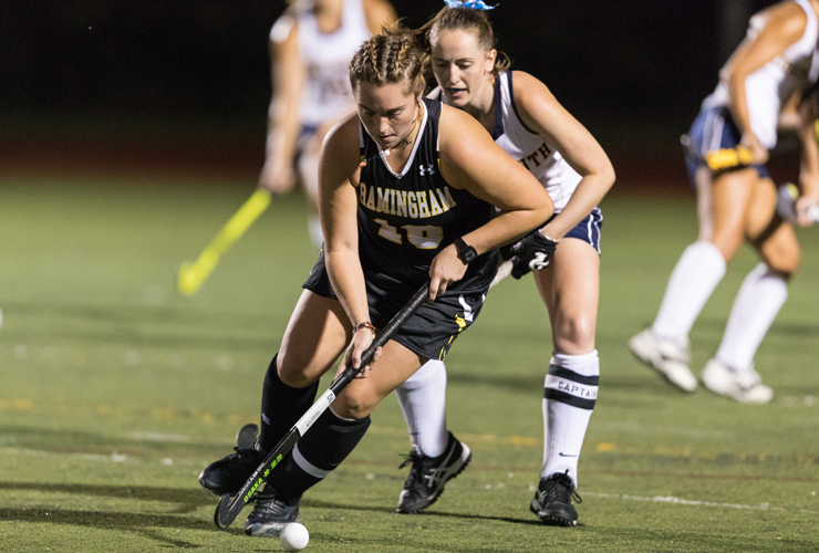 Ackerman's Hat Trick Not Enough as Field Hockey Falls to Nichols