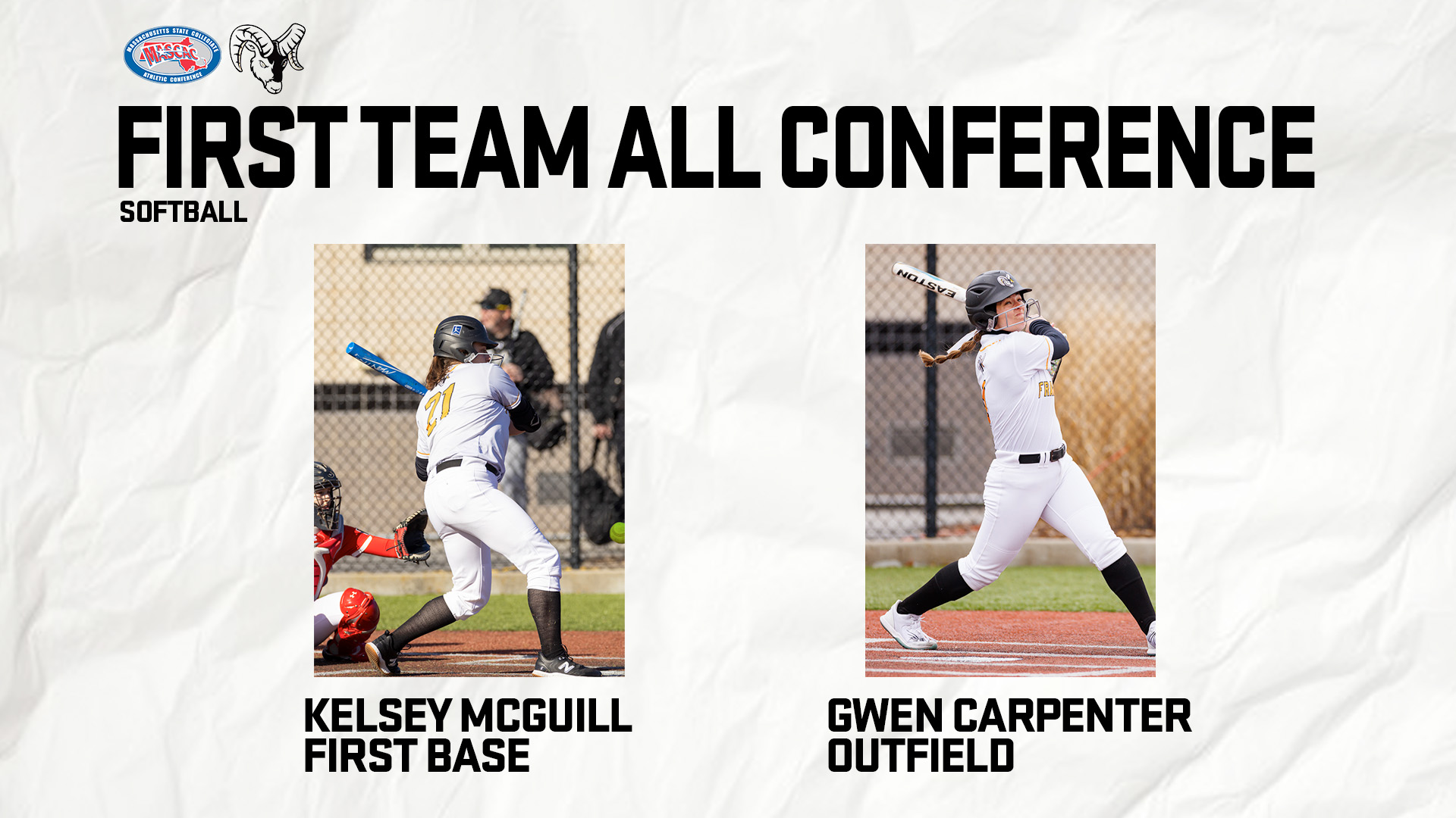 Six Rams Honored with All-MASCAC Softball Honors