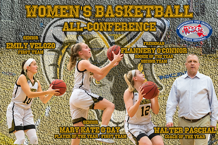 O&rsquo;Day, O&rsquo;Connor & Paschal Grab MASCAC Annual Honors; Three Rams Named to Women&rsquo;s Basketball All-MASCAC Teams