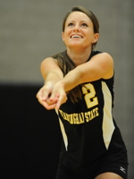 Volleyball Splits Tri-Match with Eastern Nazarene and MCLA